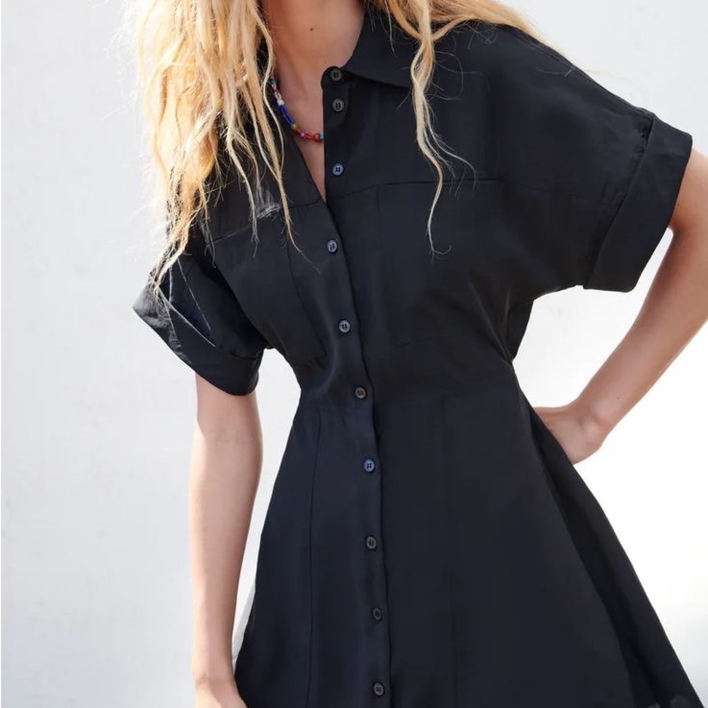 Zara Button Up Mini Dress